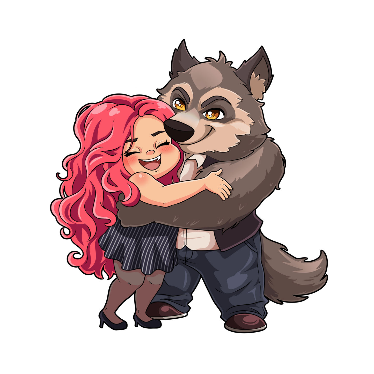 Knotted Violet and Asmodeus Sticker