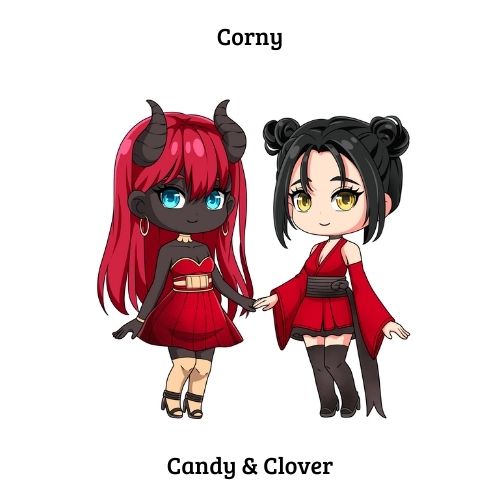 Corny Clover and Candy Sticker