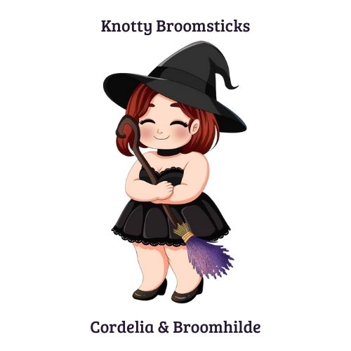 Knotty Broomsticks - Cordelia & Broomhilde Sticker