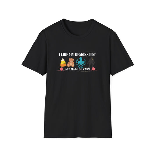 Demons Hot and Made of Yarn Unisex Softstyle T-Shirt