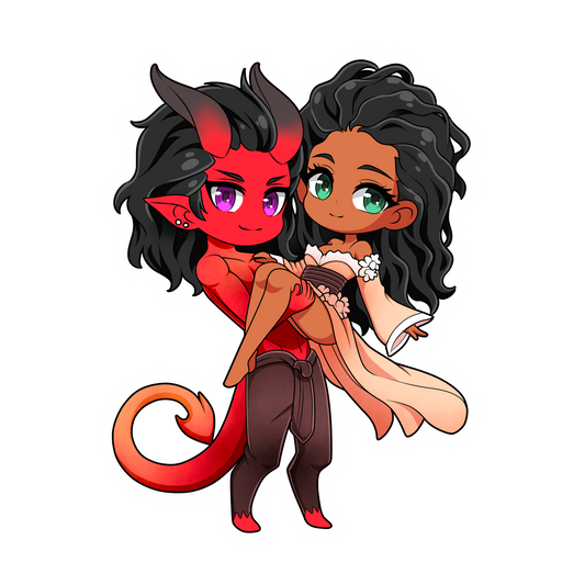 Jasmine and Phin Sticker